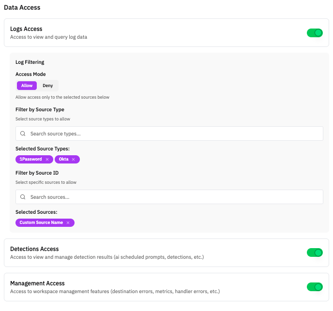 Data Access Controls