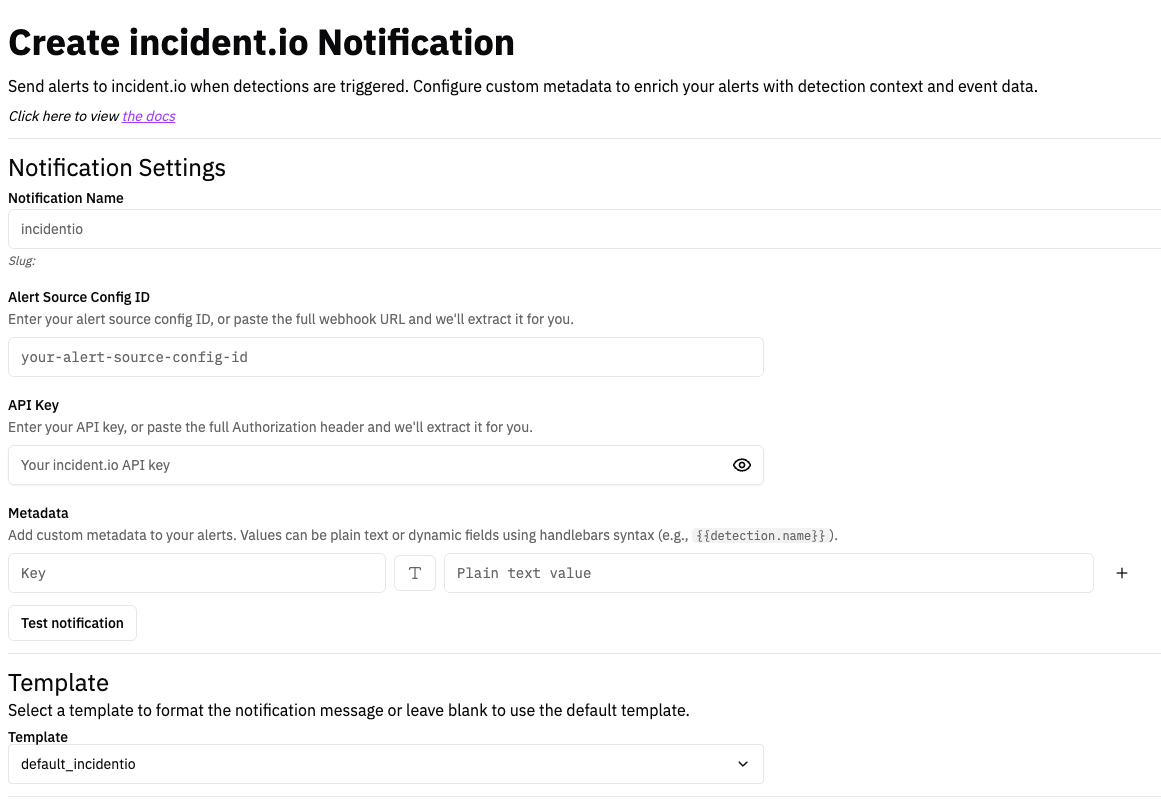 incident.io Notification