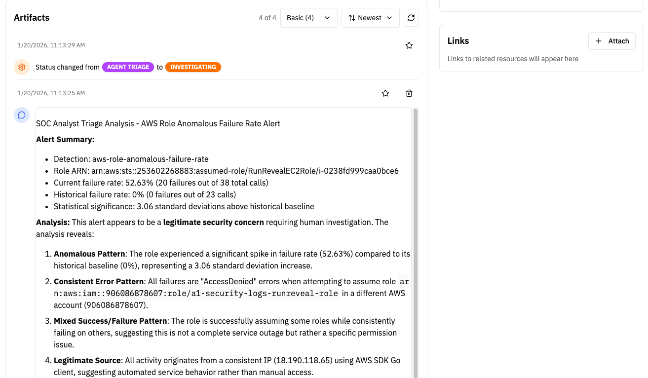 Automated Investigations