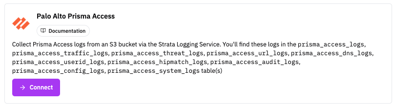 Palo Alto Prisma Access source in RunReveal