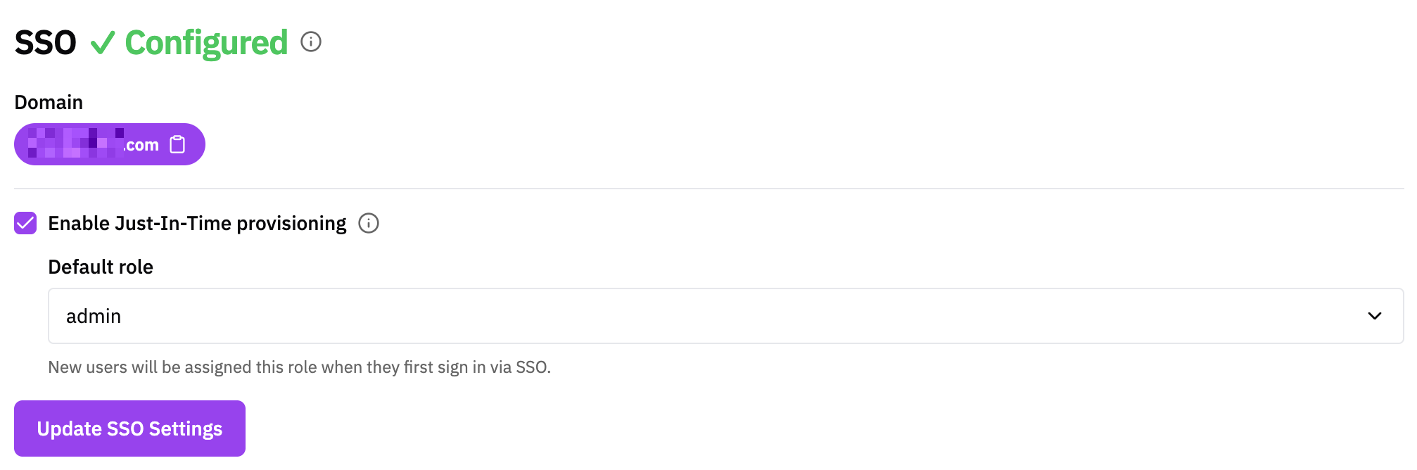 JIT Provisioning Settings